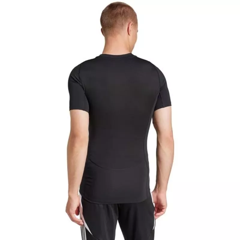 Heren adidas Techfit korte mouw T-shirt zwart JP4674 S