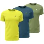 Heren T-shirt 4F M4217 3-pack geel, blauw, groen 4FWSS26TTSHM4217 90S S