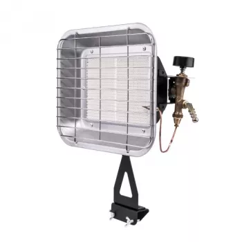 RADIANT PG-009G gasstraler voor 11 kg LPG-fles, 4,2 kW, piëzo-ontsteking, keramische brander, 3 standen