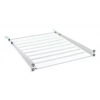 DIGITUS TN-19-550-1U-GY 1U vast rackplateau, 550 mm diep, grijs RAL 7035, 25 kg draagvermogen