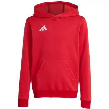 Kinderen hoodie adidas Entrada 26 Hoody rood JZ6568 128cm