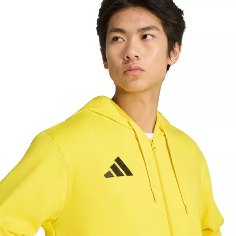 Heren adidas Entrada 26 Full Zip Hoody sweatshirt geel KF8964 2XL