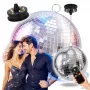 LIGHT4ME MBM 40 IR discobal gespiegeld zilver