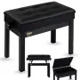V-TONE PB2 BK pianobank voor keyboard, zwart, kunstleer