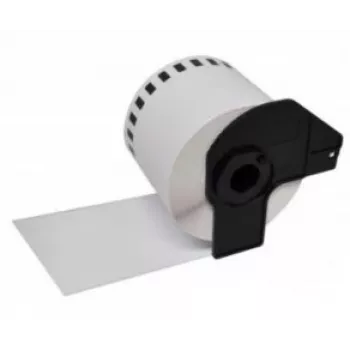 Brother DK22212 compatibele eindloze etikettenrol zwart op wit 62mm x 15,25m