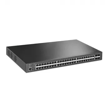 TP-Link JetStream TL-SG3452XP netwerkswitch Managed L2+ Gigabit Ethernet (10/100/1000) PoE-ondersteuning 1U zwart