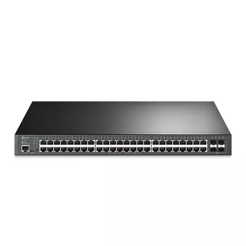 TP-Link JetStream TL-SG3452XP netwerkswitch Managed L2+ Gigabit Ethernet (10/100/1000) PoE-ondersteuning 1U zwart