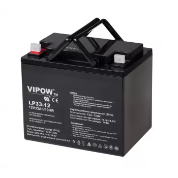 VIPOW 12V 33Ah gel-accu