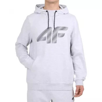 4F Heren hoodie M2548 koel lichtgrijs melange 4FWMM00TSWSM2548 27M M