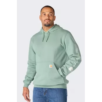 Carhartt Iconic K288 logo hoodie GREEN SLATE