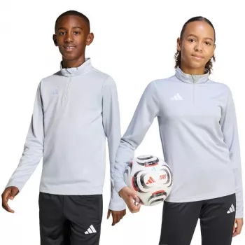 Kinder Sweatshirt adidas Entrada 26 Training Top lichtgrijs JZ6637 152cm