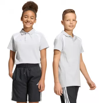 adidas Tiro 26 League polo kinderen poloshirt grijs KF3405 140cm