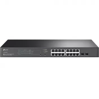 TP-Link JetStream TL-SG2218P Netwerk-switch Managed L2/L2+ Gigabit Ethernet (10/100/1000) PoE-ondersteuning 1U Zwart