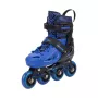 Meteor Loky Inline-Skates voor kinderen, Zwart-Blauw, Maat 30-33