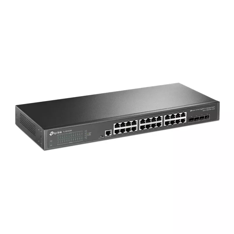 TP-Link JetStream TL-SG3428X netwerkswitch managed L2+/L3 Gigabit Ethernet (10/100/1000) 1U zwart