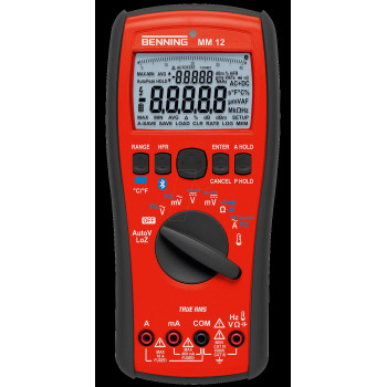 BENNING MM12 True RMS digitale multimeter met Bluetooth en datalogger, 6000 counts, CAT IV 600V / CAT III 1000V 044088