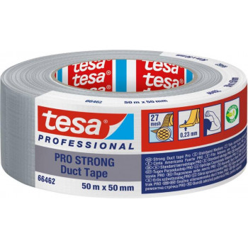 tesa weefband Pro-Strong 66462-00003-00 reparatietape grijs 50 m x 50 mm