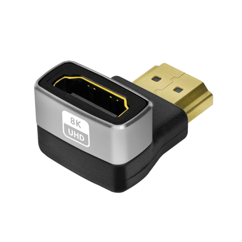 LogiLink AH0005A 8K HDMI-adapter 90° stekker naar bus 48 Gbps zwart