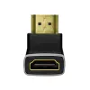 LogiLink AH0005A 8K HDMI-adapter 90° stekker naar bus 48 Gbps zwart