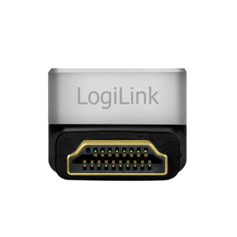 LogiLink AH0005A 8K HDMI-adapter 90° stekker naar bus 48 Gbps zwart