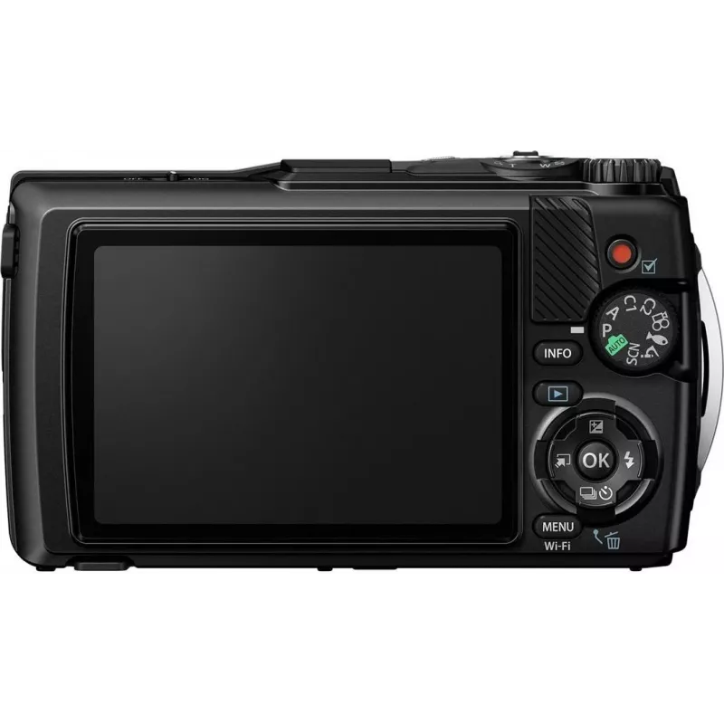 OM System Tough TG-7 zwart robuuste compactcamera, 12 MP, 4K video, waterdicht 15m