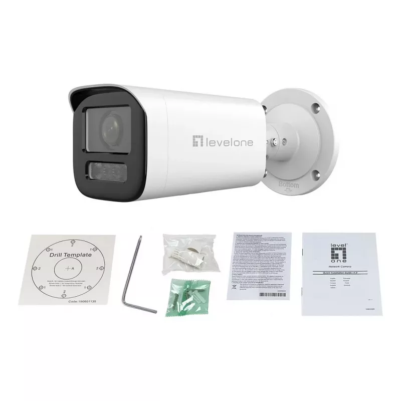 LevelOne IPCam FCS-5222 dome 2MP H.265 IR PoE netwerkcamera