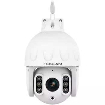 FOSCAM SD8P buitencamera met pan-/kantelfunctie en wifi, 8MP 4K, 4x optische zoom, IP66, wit