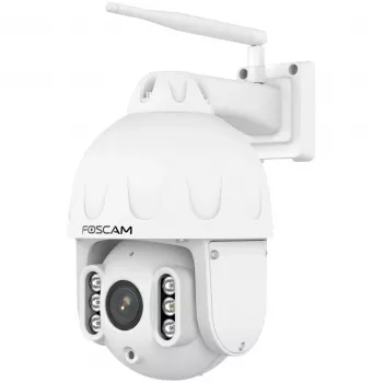 FOSCAM SD8P buitencamera met pan-/kantelfunctie en wifi, 8MP 4K, 4x optische zoom, IP66, wit