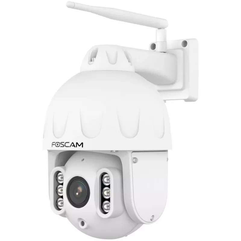 FOSCAM SD8P buitencamera met pan-/kantelfunctie en wifi, 8MP 4K, 4x optische zoom, IP66, wit