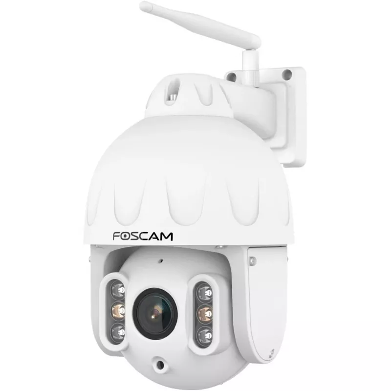 FOSCAM SD8P buitencamera met pan-/kantelfunctie en wifi, 8MP 4K, 4x optische zoom, IP66, wit