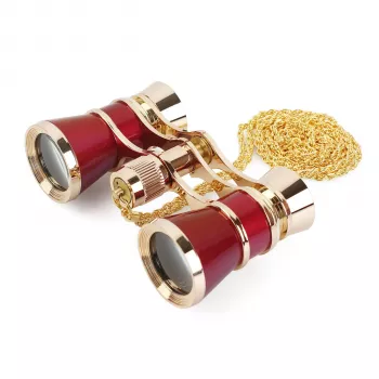 Braun verrekijker Opera 3x25 goud/bordeaux