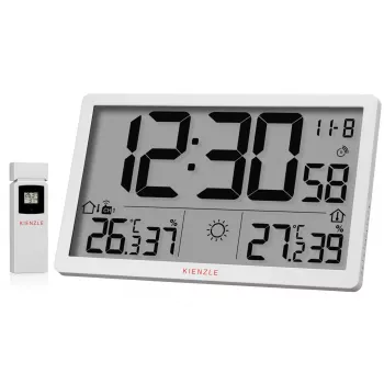KIENZLE Jumbo NEO LCD weerklok wit