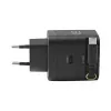 EFB Elektronik G652CE 65W GaN USB-C PD 3.0 wandlader met intrekbare kabel, zwart