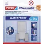 tesa Powerstrips scheerapparaathouder WAVE WATERVast, RVS, voor natte ruimtes (douche/badkamer), 1 stuk