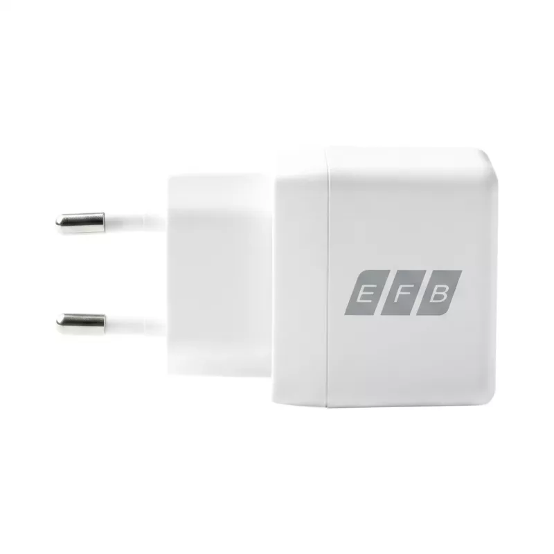 EFB Elektronik G301CE 30W USB-C GaN oplader-set met 2m USB-C kabel, wit