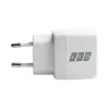 EFB Elektronik G201A1CE 20W GaN USB-C PD3.0 + USB-A QC3.0 wandoplader-set met 2m USB-C kabel, wit