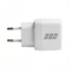EFB Elektronik G301A1CE 30W GaN USB-C PD3.0 + USB-A QC3.0 wandoplader-set met 2m USB-C-kabel, wit
