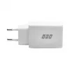 EFB Elektronik G452CE 45W dual USB-C GaN wandoplader-set met 2m USB-C kabel, wit
