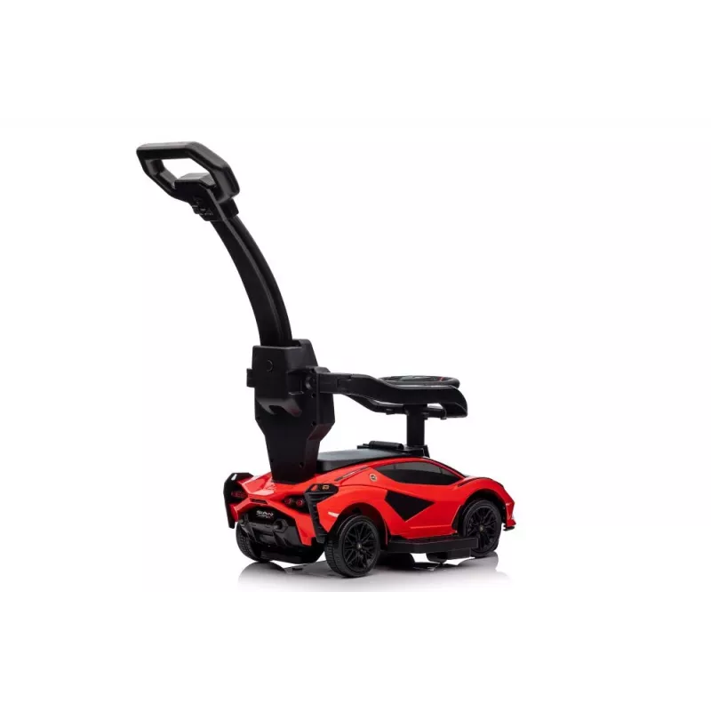 LEAN TOYS Lamborghini QLS-996T trapauto met duwstang rood