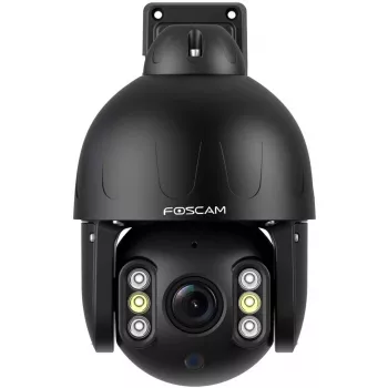 Foscam SD8EP buitencamera met pan-/kantelfunctie en PoE, 8MP 4K, 4x optische zoom, IP66, zwart