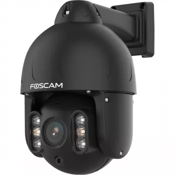 Foscam SD8EP buitencamera met pan-/kantelfunctie en PoE, 8MP 4K, 4x optische zoom, IP66, zwart
