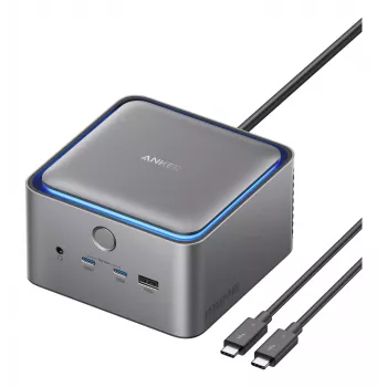 Anker Prime 14-in-1 Thunderbolt 5 dockingstation, 140W Power Delivery, 8K dual display, actieve koeling (A83B53A1)