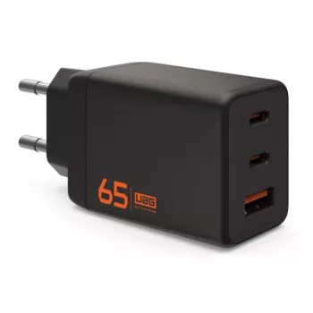UAG SRGE 65W GaN wandlader - 2x USB-C, 1x USB-A, zwart