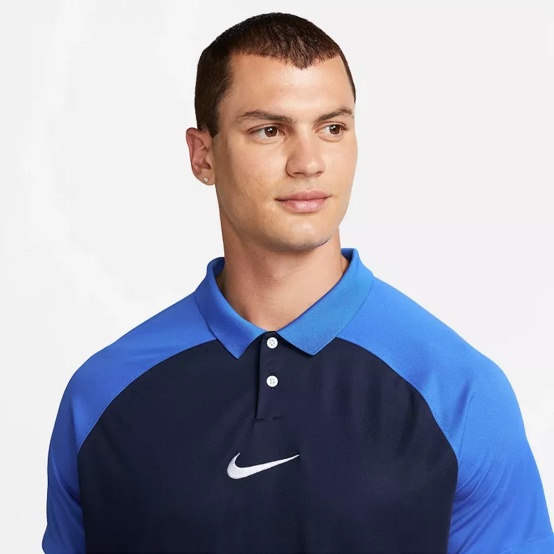 Nike Academy Pro heren korte mouw poloshirt Obsidian/wit M