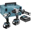 Makita DLX2588GJ 18V LXT borstelloze 2-delige combo-kit met DDF485 boormachine, DTD153 slagschroevendraaier, 2x 5,0Ah accu's, sneloplader en MAKPAC koffer