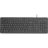 HP 150 bedrade toetsenbord Turks Q USB zwart 664R5AA#AB8