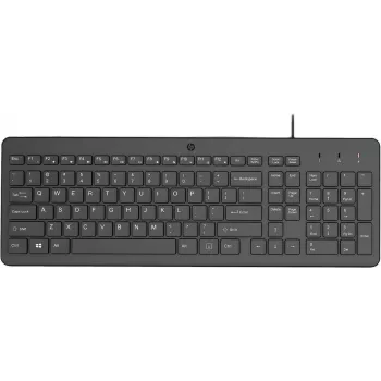 HP 150 bedrade toetsenbord Turks Q USB zwart 664R5AA#AB8