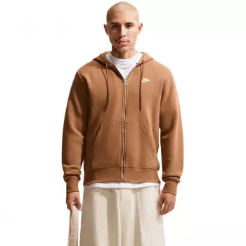 Nike Club BB Full-Zip hoodie heren lichtbruin 2XL
