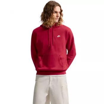 Nike Club Fleece heren hoodie University Red 2XL