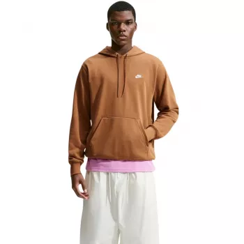 Nike Club FT PO Hoodie lichtbruin heren fleece-hoodie FN3866 270 M